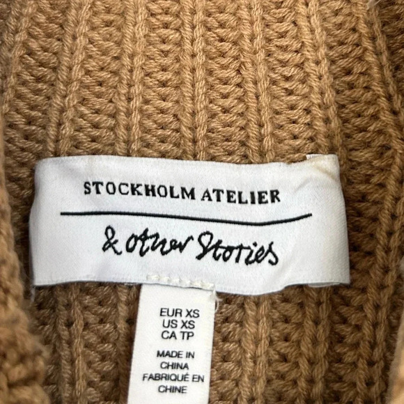 & other stories wool blend mock neck sweater size XS - Picture 12 of 15